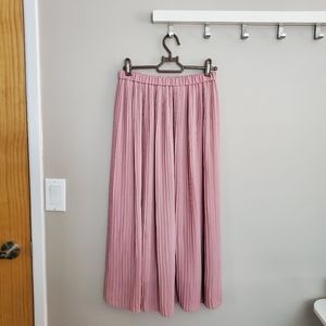 Pink Pleated Skirt